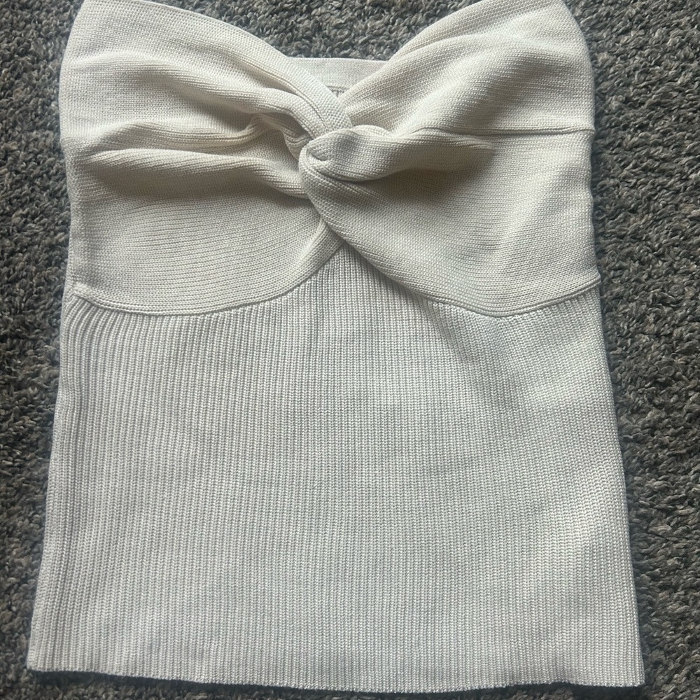 Amazon Cream Crop Top